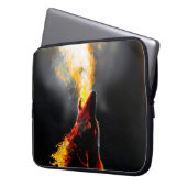 Leiter des aggressiven Feuerwehrwolfs Laptopschutzhülle (Vorderseite Links)