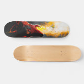 Leiter des aggressiven Feuerwehrwolfs Skateboard (Horizontal)
