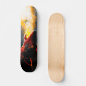 Leiter des aggressiven Feuerwehrwolfs Skateboard (Vorderseite)