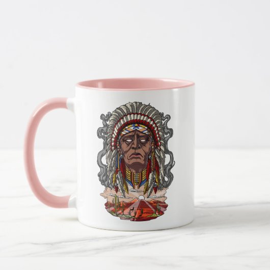 Leiter des Amerikanischen Ureinwohners Tasse (Links)