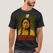 Leiter des benutzerdefinierten Sitting Bull-Amerik T-Shirt (Vorderseite)
