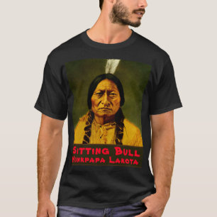 Leiter des benutzerdefinierten Sitting Bull-Amerik T-Shirt