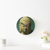 Leiter des Buddha, Sarnath (Sandstein) Runde Wanduhr (Zuhause)