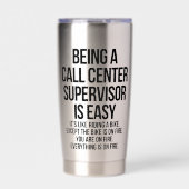 Leiter des Callcenters Thermobecher (Vorderseite)