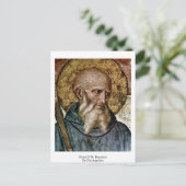 Leiter des heiligen Benedikts von Fra Angelico Postkarte (Stehend Vorderseite)