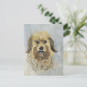 Leiter des Hundes von Claude Monet Postkarte (Stehend Vorderseite)