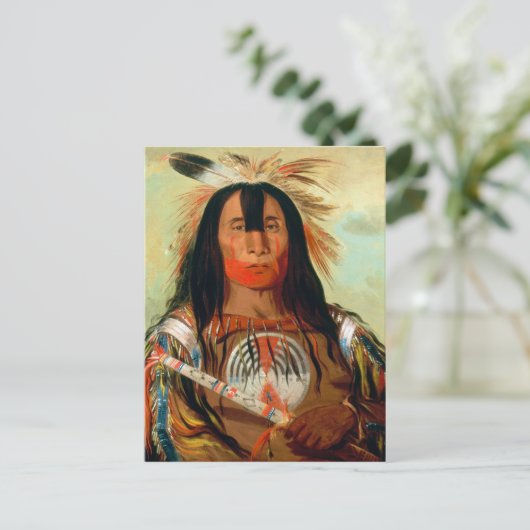 Leiter des Krieges Chef der Blutgruppe Amerikanisc Postkarte (Stehend Vorderseite)