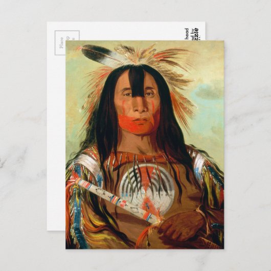 Leiter des Krieges Chef der Blutgruppe Amerikanisc Postkarte (Vorne/Hinten)