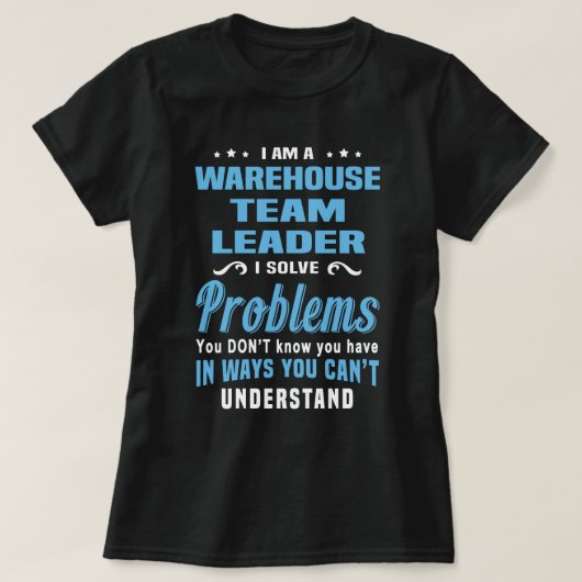 Leiter des Lagerteams T-Shirt (Design vorne)
