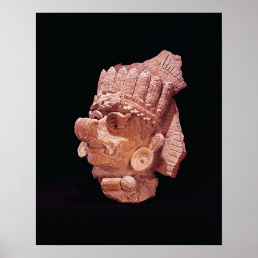 Leiter des Maisgottes Maya, Oaxaca, c.500 AD Poster (Vorne)