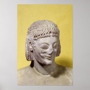 Leiter des Rampin Rider, ca. 550-540 v. Chr. Poster