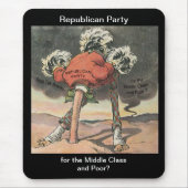 Leiter des republikanischen Sand-Party Mousepad (Vorne)