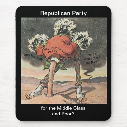 Leiter des republikanischen Sand-Party Mousepad (Vorne)
