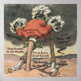 Leiter des republikanischen Sand-Party Poster