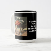 Leiter des republikanischen Sand-Party Zweifarbige Tasse (Vorderseite Links)