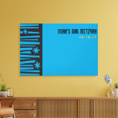 LEITER DES STARS Bar Mitzvah Sign-In Board Leinwanddruck (Insitu (Wohnzimmer))