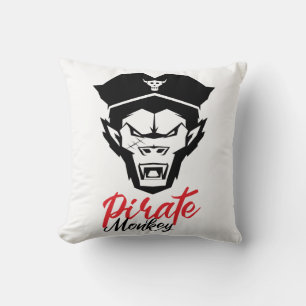 Leiter des T - Shirt Pirate Monkey Kissen