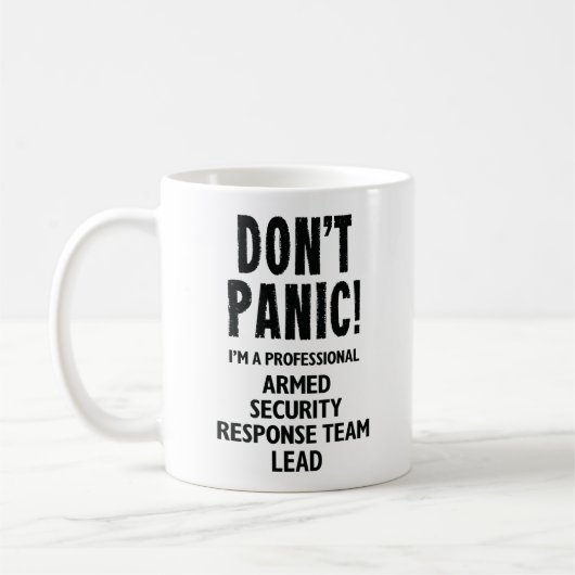 Leiter des Teams für bewaffnete Sicherheitskräfte Kaffeetasse (Links)