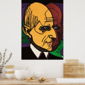 Leiter Dr. Bauer - Retro Expressionist Art Print Poster (Küche)