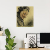 Leiter einer alten Frau Poster (Heimbüro)
