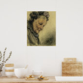 Leiter einer alten Frau Poster (Küche)