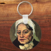 Leiter einer alten Weißen Kapelle von Vincent van Schlüsselanhänger (Vorderseite)