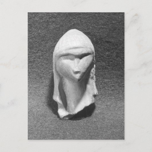 Leiter einer Frau, bekannt als Venus von Brassempo Postkarte (Vorderseite)