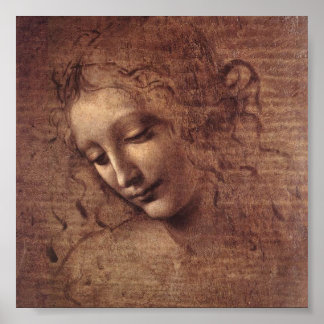 Leiter einer jungen Frau mit Tousled Hair (Leda) Poster