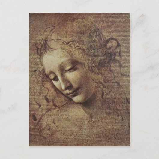 Leiter einer jungen Frau mit Tousled Hair oder, Le Postkarte (Vorderseite)