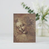 Leiter einer jungen Frau mit Tousled Hair oder, Le Postkarte (Stehend Vorderseite)