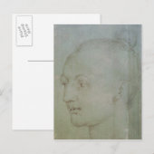 Leiter einer jungen Frau Postkarte (Vorne/Hinten)