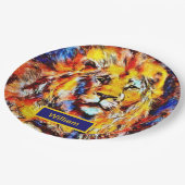 Leiter einer Lion Vintag Art mit Namen Pappteller (Schrägansicht)