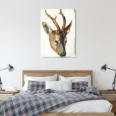 Leiter einer Roe Deer Leinwanddruck (Insitu (Schlafzimmer))