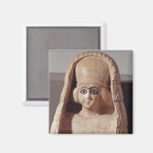 Leiter einer Statue von Ishtar, die eine Magnet (Vorderseite/Rückseite)