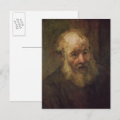 Leiter eines alten Mannes, c.1650 Postkarte (Vorne/Hinten)