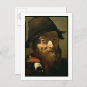 Leiter eines alten Mannes, Portrait eines alten M Postkarte (Vorne/Hinten)