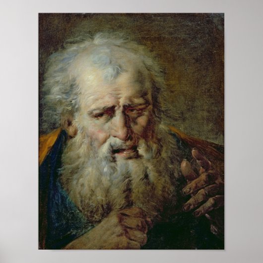 Leiter eines alten Mannes Poster (Vorne)