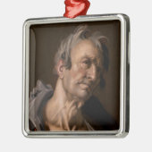Leiter eines alten Mannes von Abraham Bloemaert Ornament Aus Metall (Links)