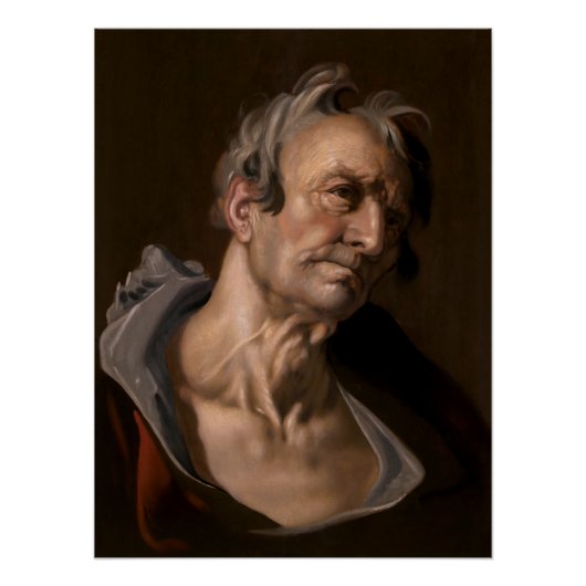 Leiter eines alten Mannes von Abraham Bloemaert Poster (Vorderseite)