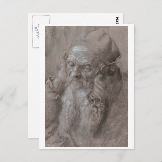 Leiter eines alten Mannes von Albrecht Durer Postkarte (Vorne/Hinten)