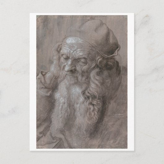 Leiter eines alten Mannes von Albrecht Durer Postkarte (Vorderseite)