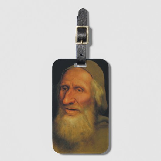Leiter eines alten Mannes (von Quentin Metsys) Gepäckanhänger (Vorderseite Vertikal)