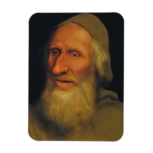 Leiter eines alten Mannes (von Quentin Metsys) Magnet (Vertikal)