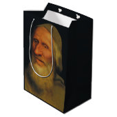 Leiter eines alten Mannes (von Quentin Metsys) Mittlere Geschenktüte (Rückseite Schrägansicht)