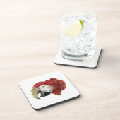 Leiter eines Ara (1725-1792) Aert Schouman Getränkeuntersetzer (Rechte Seite)