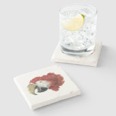 Leiter eines Ara (1725-1792) Aert Schouman Steinuntersetzer (Seitenansicht)