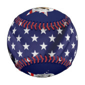 Leiter eines Bald Eagle, Star, USA Flag Baseball (Rückseite)