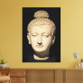 Leiter eines Buddha im griechisch-buddhistischen S Leinwanddruck (Insitu (Wohnzimmer))