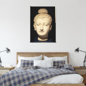 Leiter eines Buddha im griechisch-buddhistischen S Leinwanddruck (Insitu (Schlafzimmer))