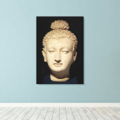Leiter eines Buddha im griechisch-buddhistischen S Leinwanddruck (Insitu (Holzboden))